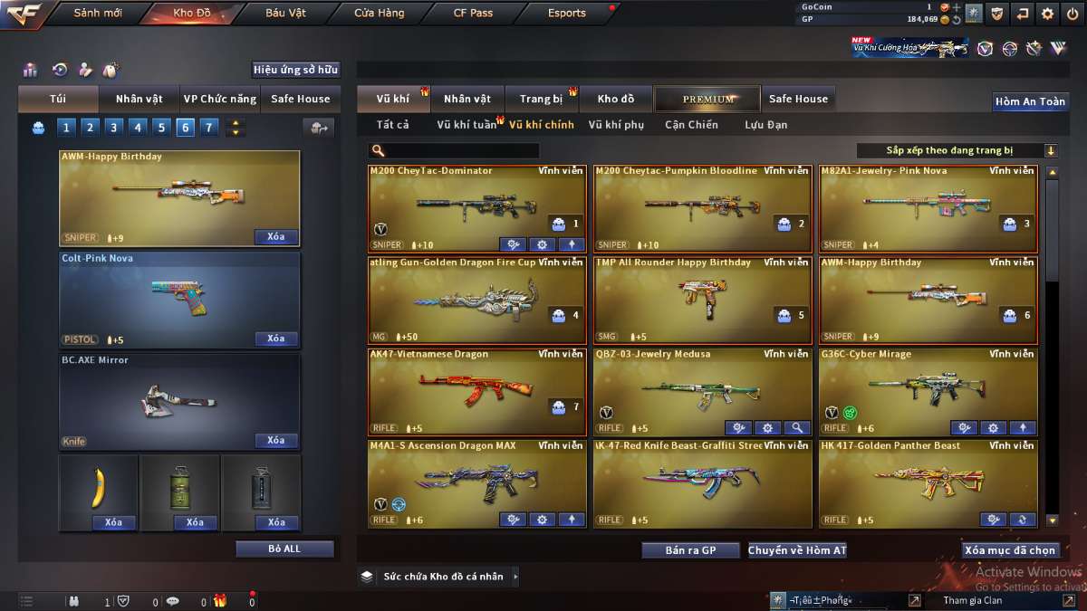 shop acc cf uy tin gia re